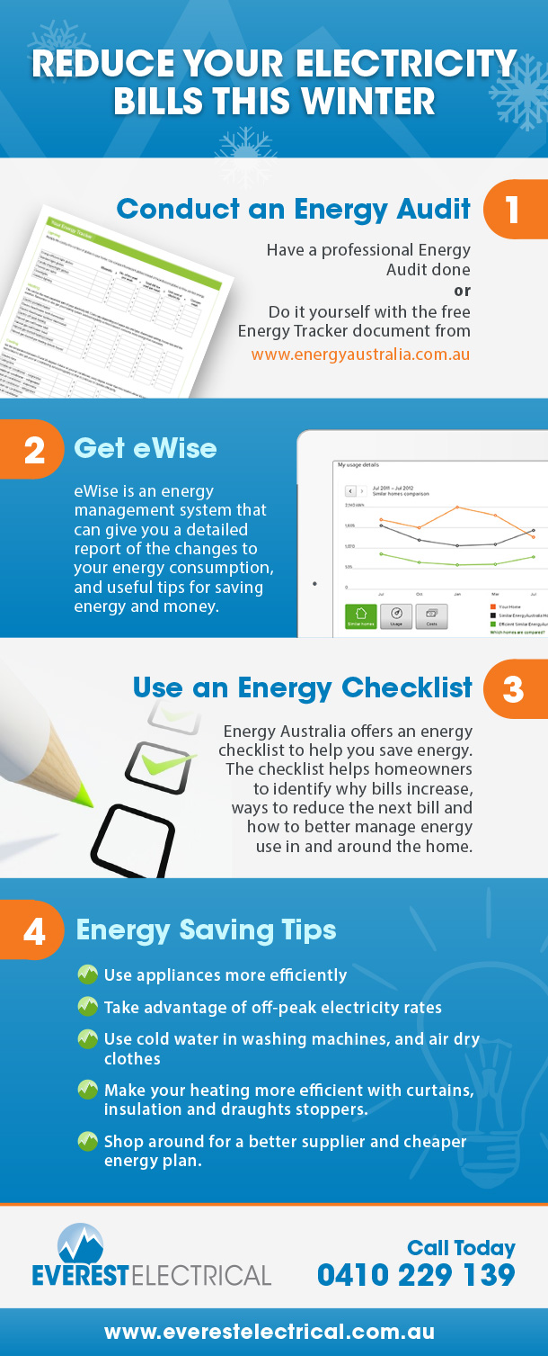 [Infographic] Reduce Your Electricity Bills This Winter