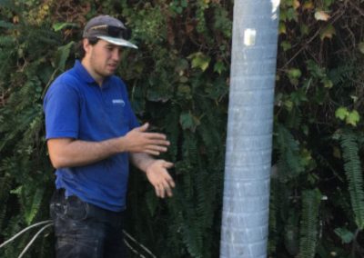 Titan Pole Installation and removal of rusted steel pole – Narrabeen