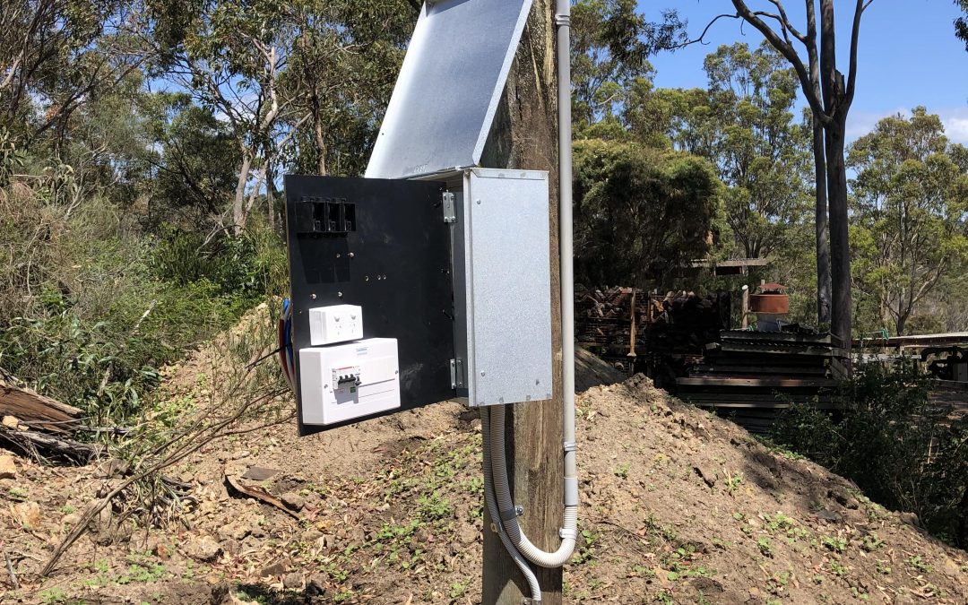 Hardwood Timber Pole Installation And New Switchboard – Ingleside