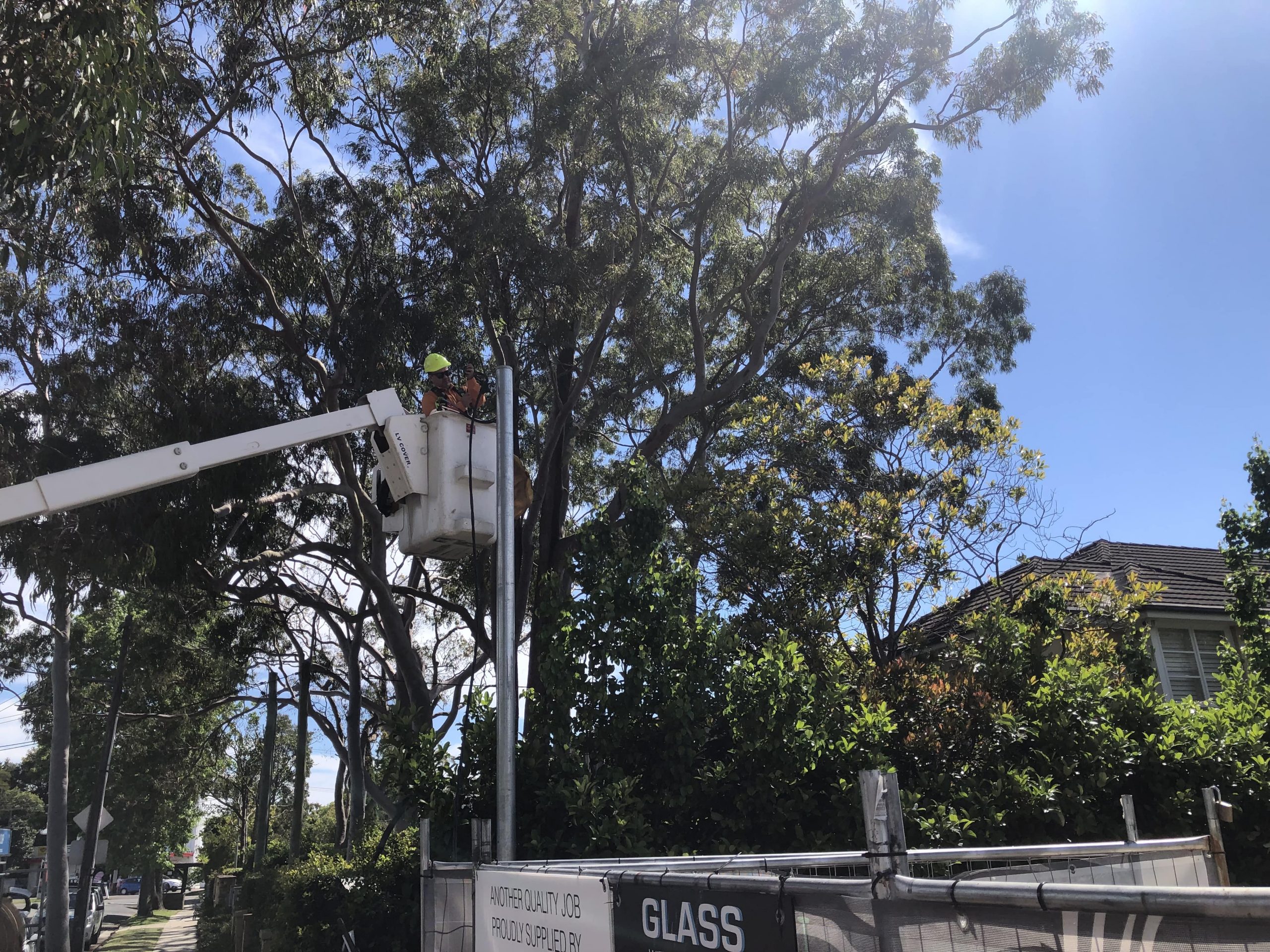 galvanised-pole-and-new-switchboard-Turramurra