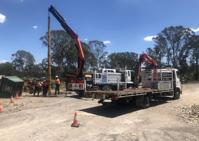 Hardwood Timber Poles Installed – Western Sydney
